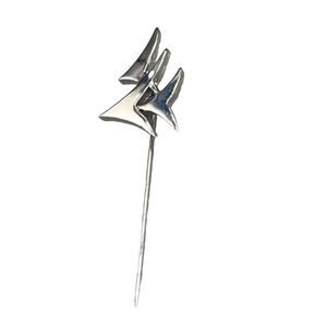 Vintage crown Trifari lapel or stick pin.